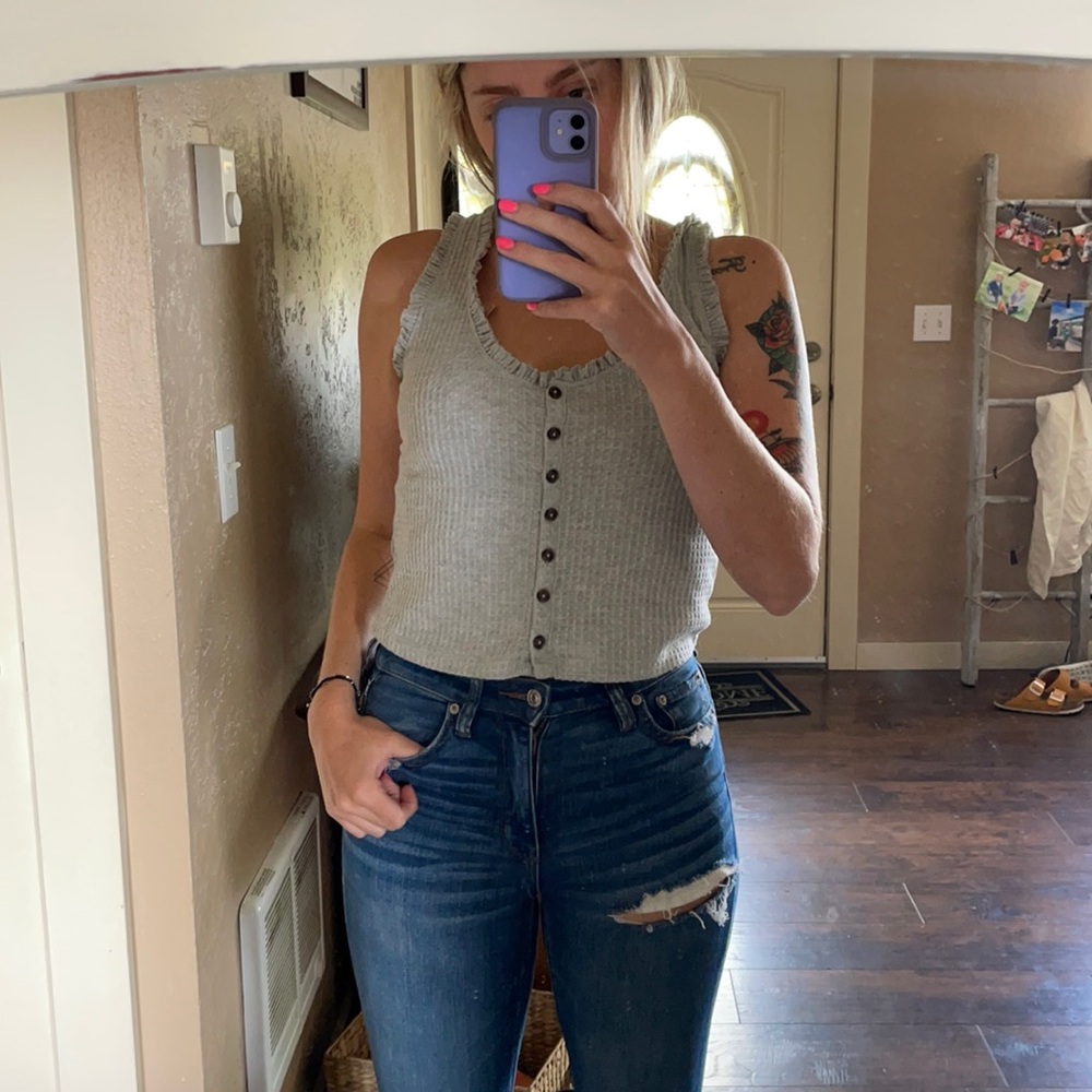 Ribbed Crop Tank